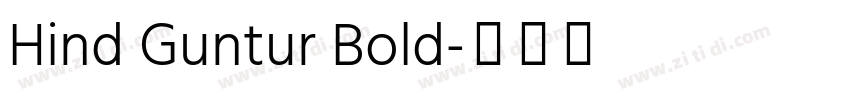 Hind Guntur Bold字体转换